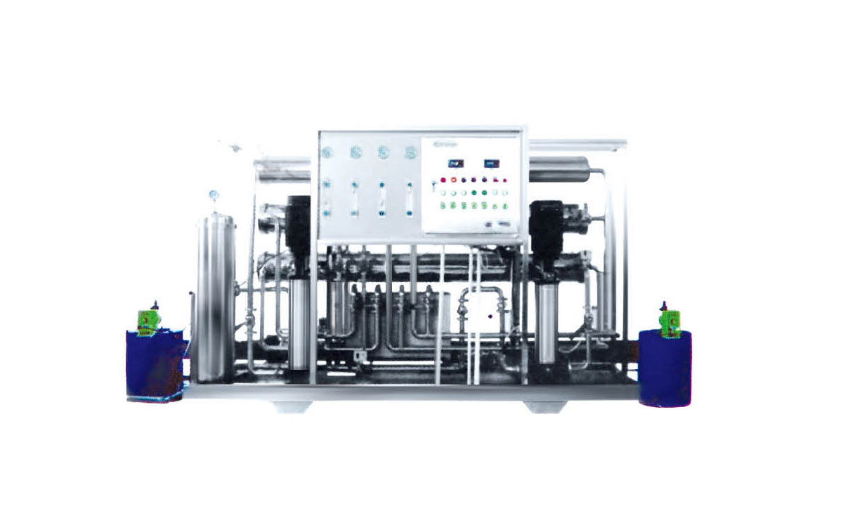 Capacity 2m3/h two stage Reverse Osiosis equipment