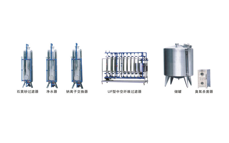Mineral water trea tment equipment of 1-100 ton/hour
